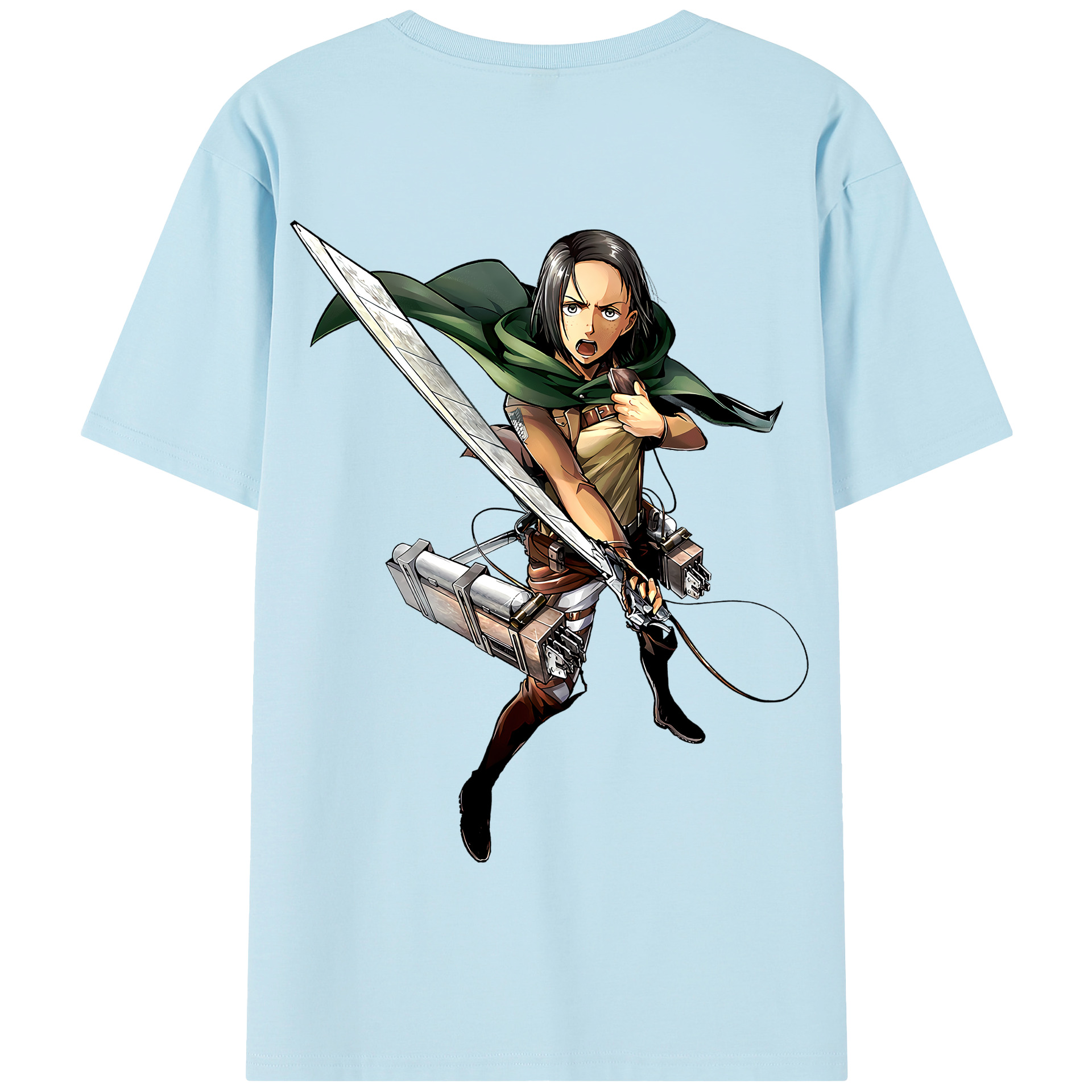 （画像用） 進撃の巨人 Attack on Titan 綿100％半袖Tシャツ（背面プリント）